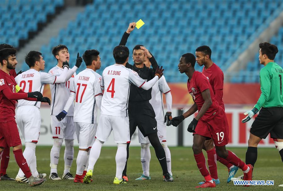 (SP)CHINA-CHANGZHOU-SOCCER-AFC U23 CHAMPIONSHIP-SEMIFINAL-QATAR VS VIETNAM (CN)