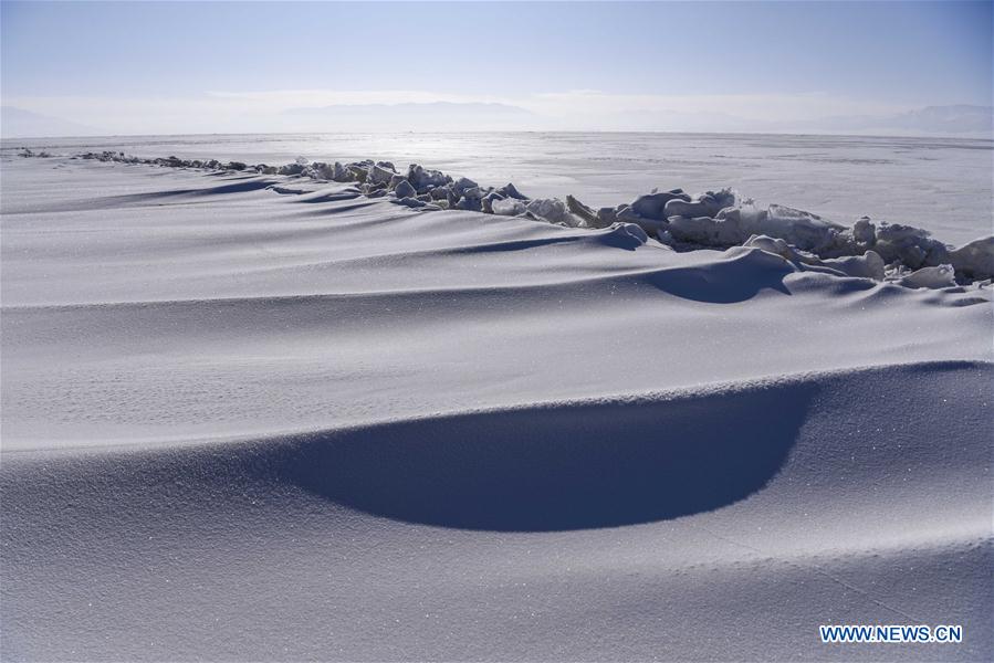 CHINA-XINJIANG-SAYRAM LAKE-WINTER SCENERY (CN)