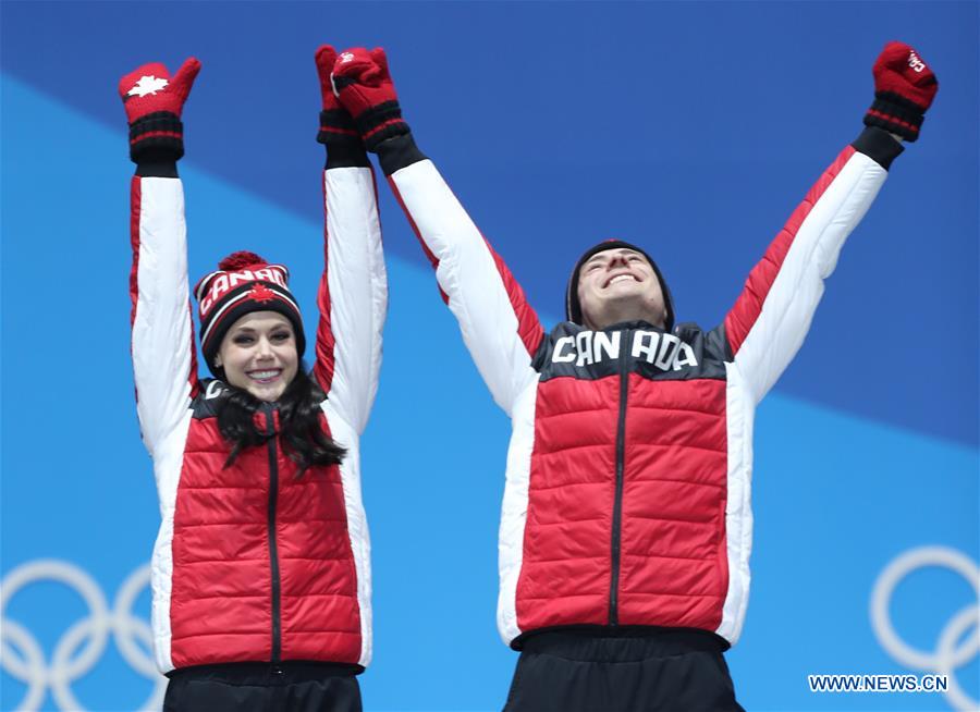 (SP)OLY-SOUTH KOREA-PYEONGCHANG-FIGURE SKATING-ICE DANCE-MEDAL CEREMONY