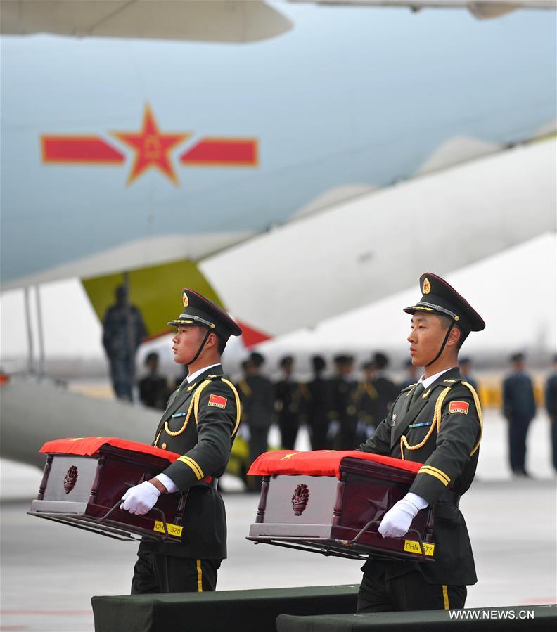 CHINA-SHENYANG-CPV SOLDIERS-REMAINS-RETURN (CN)