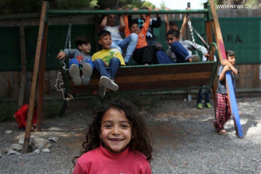 GREECE-RITSONA-REFUGEE CAMP-EU-SUPPORT