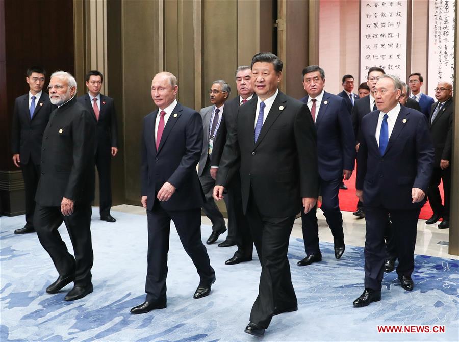 (SCO SUMMIT) CHINA-QINGDAO-SCO-SUMMIT-RESTRICTED SESSION (CN)