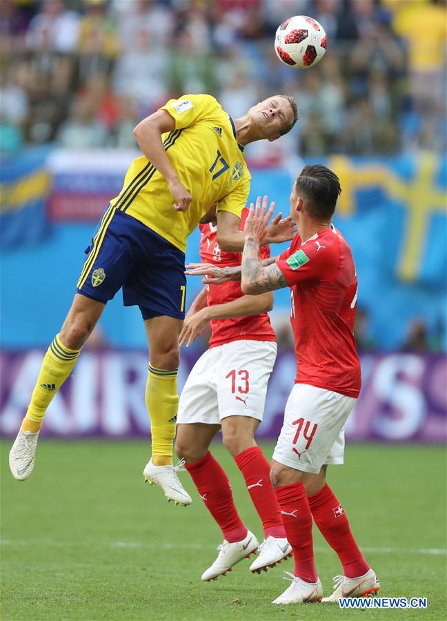 (SP)RUSSIA-SAINT PETERSBURG-2018 WORLD CUP-ROUND OF 16-SWITZERLAND VS SWEDEN