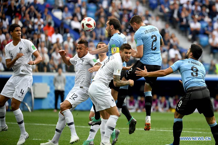 (SP)RUSSIA-NIZHNY NOVGOROD-2018 WORLD CUP-QUARTERFINAL-URUGUAY VS FRANCE