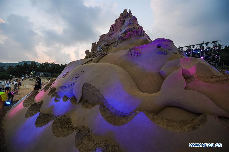 CHINA-ZHEJIANG-SAND SCULPTURE-FESTIVAL (CN)