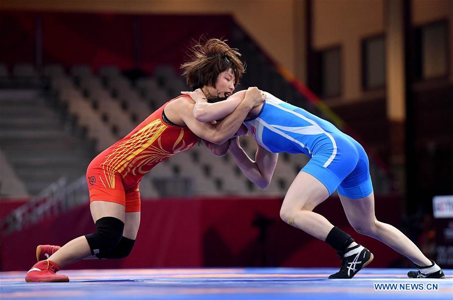 (SP)INDONESIA-JAKARTA-ASIAN GAMES-WRESTLING-WOMEN'S FREESTYLE 57 KG