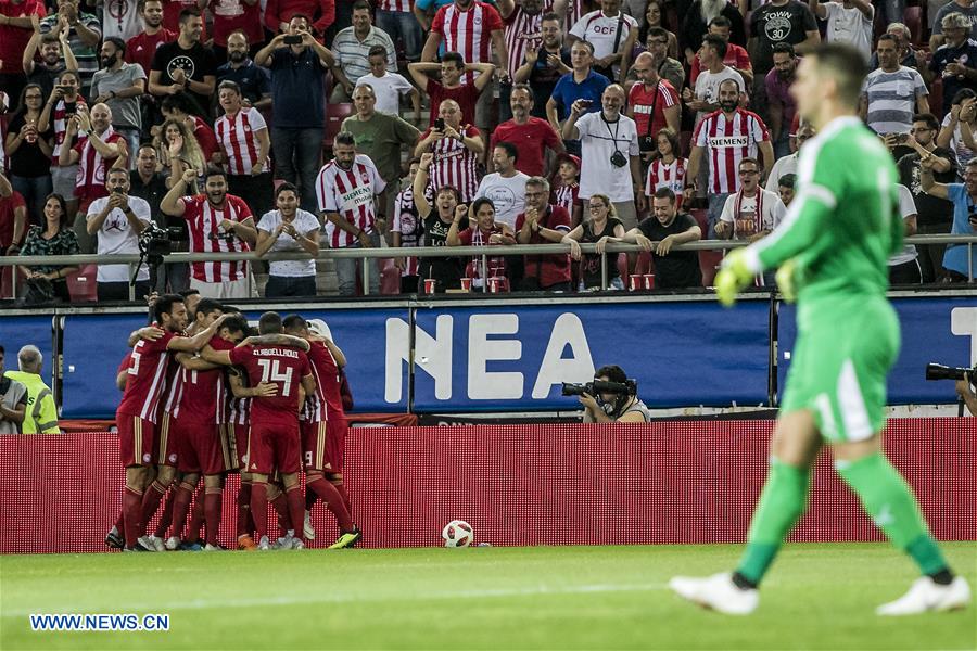 (SP)GREECE-PIRAEUS-UEFA EUROPA LEAGUE PLAY-OFF-OLYMPIACOS VS BURNLEY