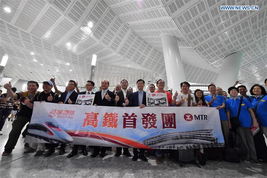 CHINA-HONG KONG-HIGH-SPEED RAILWAY-OPENING (CN)