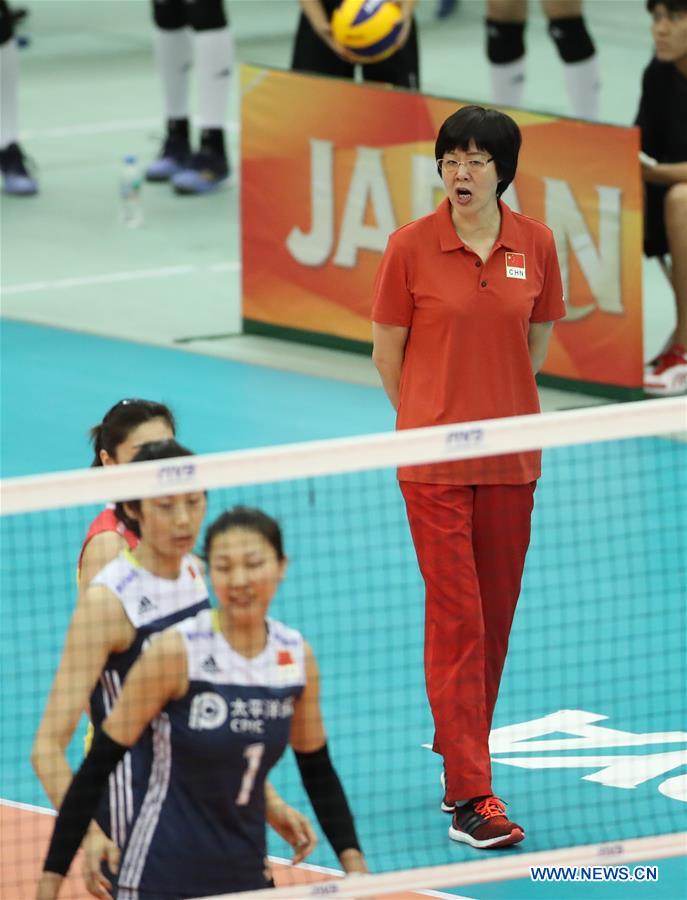 (SP)JAPAN-NAGOYA-VOLLEYBALL-WOMEN'S WORLD CHAMPIONSHIP-CHN VS USA