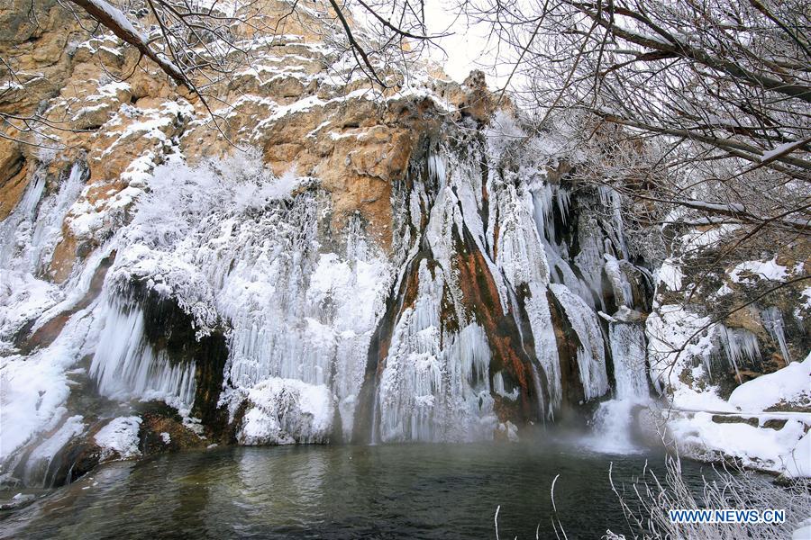 TURKEY-MALATYA-FROZEN WATERFALL