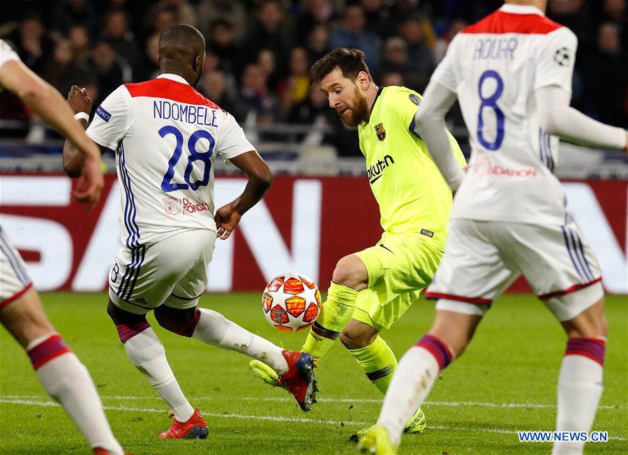 (SP)FRANCE-LYON-FOOTBALL-UEFA CHAMPIONS LEAGUE-LYON VS BARCELONA