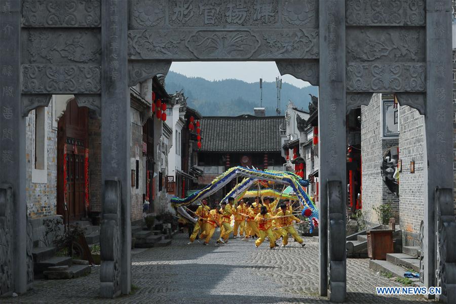 (SP)CHINA-GUIZHOU-JINPING-CULTURAL HERITAGE-DRAGON DANCE (CN)