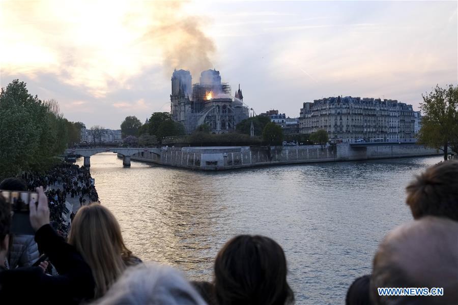 FRANCE-PARIS-NOTRE DAME CATHEDRAL-FIRE