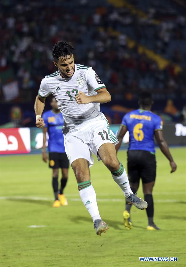 (SP)EGYPT-CAIRO-FOOTBALL-AFRICA CUP OF NATIONS-ALGERIA VS TANZANIA