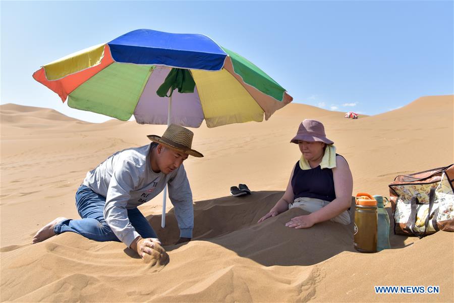 CHINA-XINJIANG-SHANSHAN-SAND THERAPY (CN)