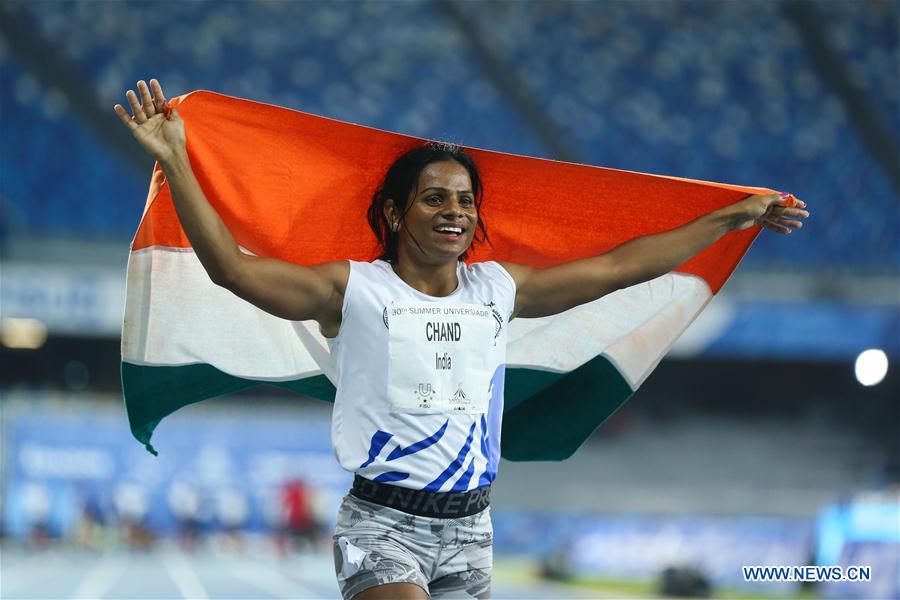 (SP)ITALY-NAPLES-SUMMER UNIVERSIADE-ATHLETICS-WOMEN'S 100M