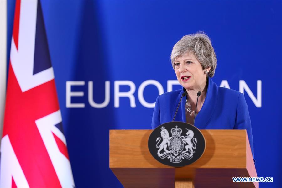 (PORTRAITS)BELGIUM-BRUSSELS-THERESA MAY