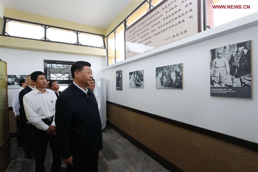 CHINA-GANSU-SHANDAN COUNTY-XI JINPING-INSPECTION (CN)