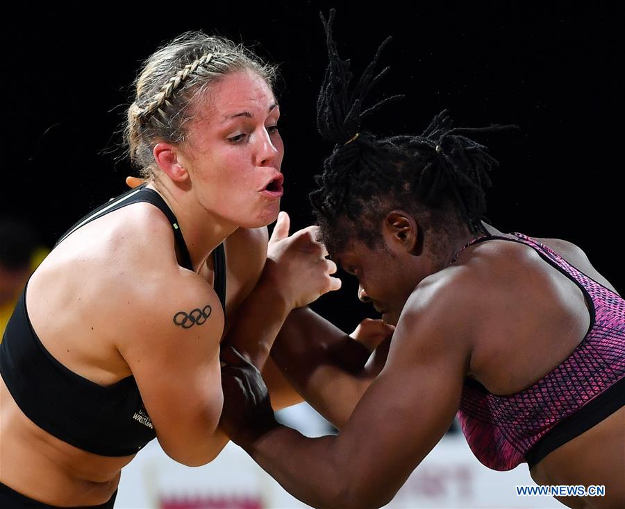 (SP)QATAR-DOHA-WORLD BEACH GAMES-WOMEN'S BEACH WRESTLING