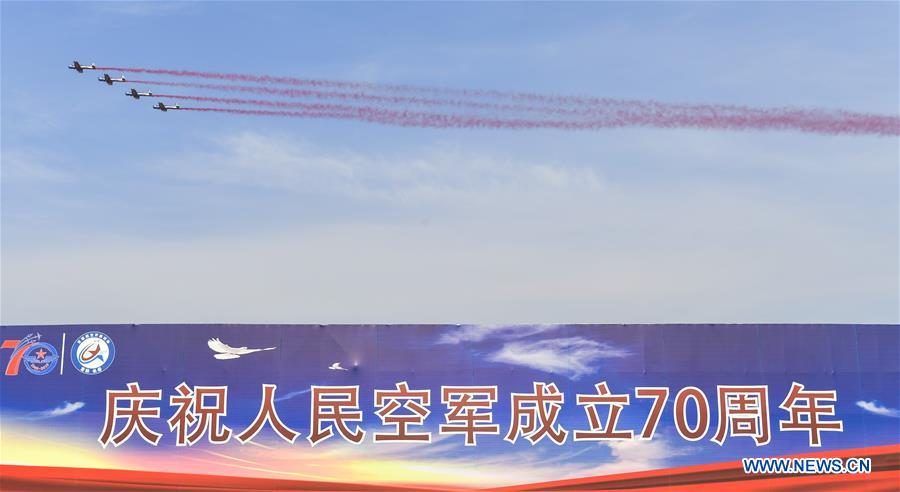 CHINA-JILIN-CHANGCHUN-PLA AIR FORCE-70TH ANNIVERSARY-CELEBRATIONS (CN)