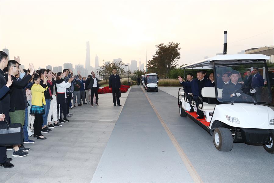 CHINA-SHANGHAI-XI JINPING-INSPECTION (CN)