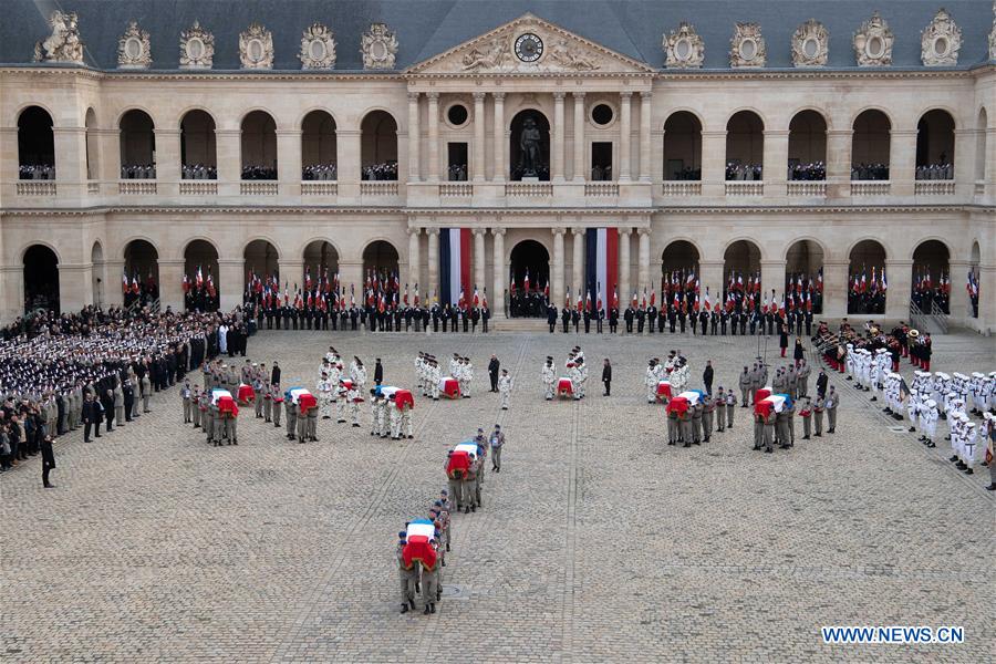 FRANCE-PARIS-13 FALLEN SERVICEMEN-TRIBUTE CEREMONY