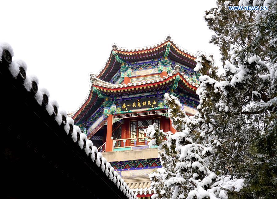 CHINA-BEIJING-SUMMER PALACE-SNOW SCENERY (CN)