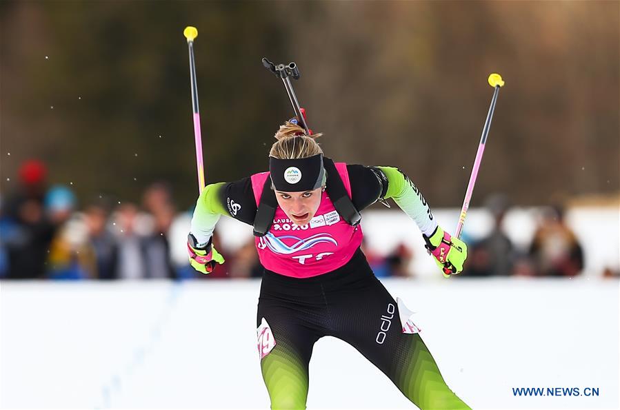 (SP)FRANCE-LES ROUSSES-WINTER YOG-BIATHLON-WOMEN'S 6KM SPRINT