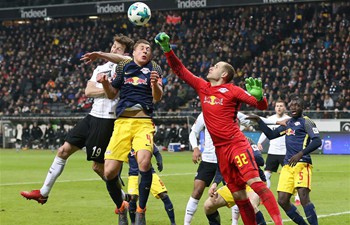 Eintracht Frankfurt wins RB Leipzig 2-0 in German Bundesliga