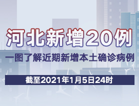 河北新增20例，一图了解近期新增本土确诊病例